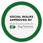 Nordic Education Centre for Dog Trainers Social Walks Approved Badge
